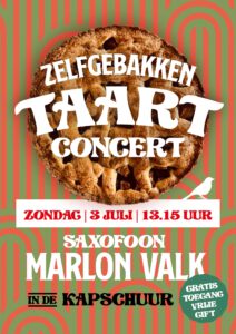 Zelfgebakken Taart concert - Marlon Valk @ In de kapschuur