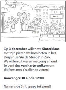 Sinterklaas in Zalk @ Dorpshuis "An de Steege"